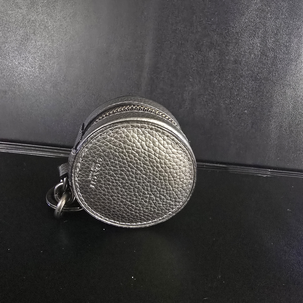 Coach Black Leather Coin Pouch - Picture 5 of 5